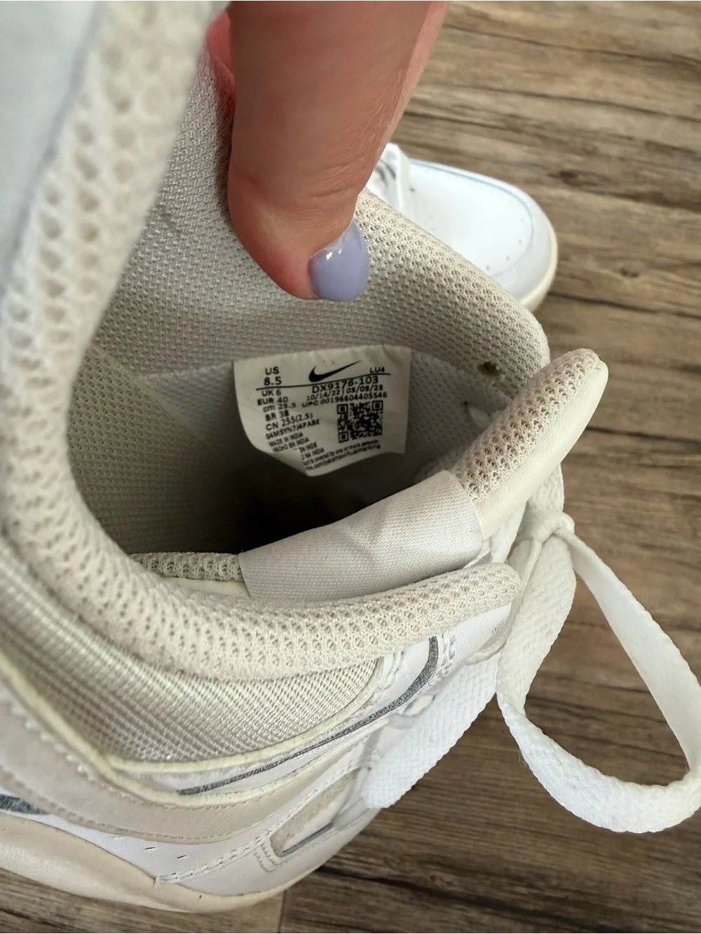 WORN ONCE Nike Gamma Force 'White Phantom'